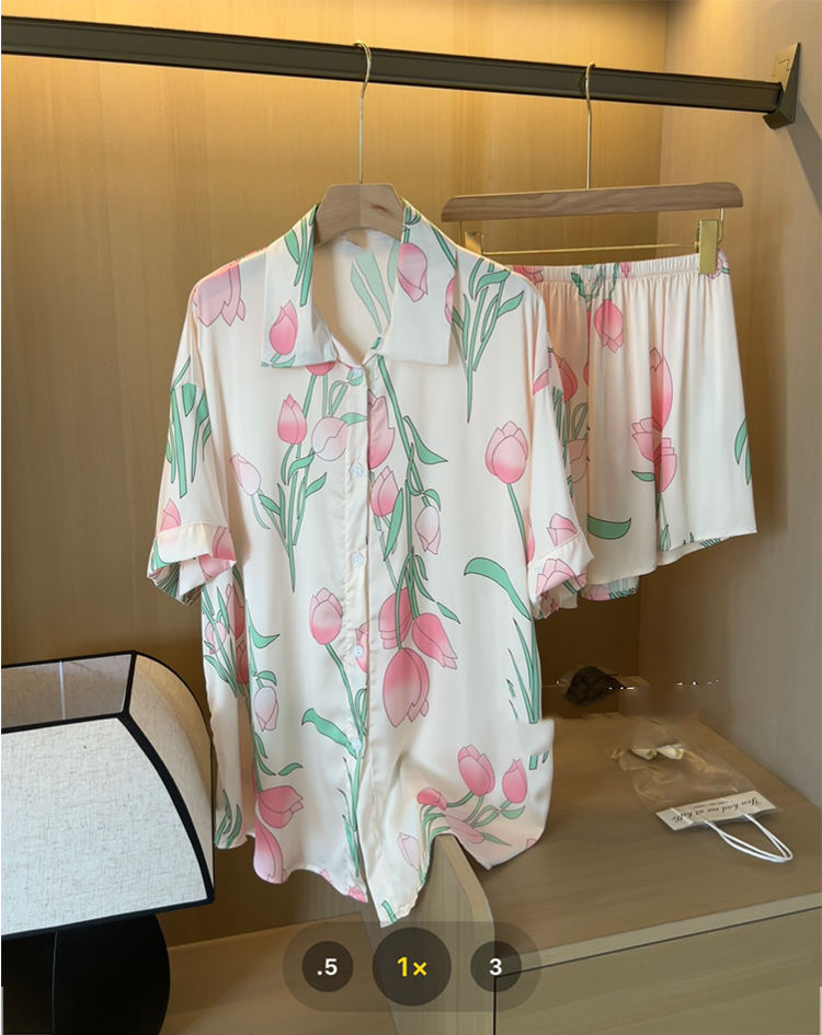 Women Silk Satin Sweet Pajamas – Summer Clothing Over 50 Bewertung und Preis