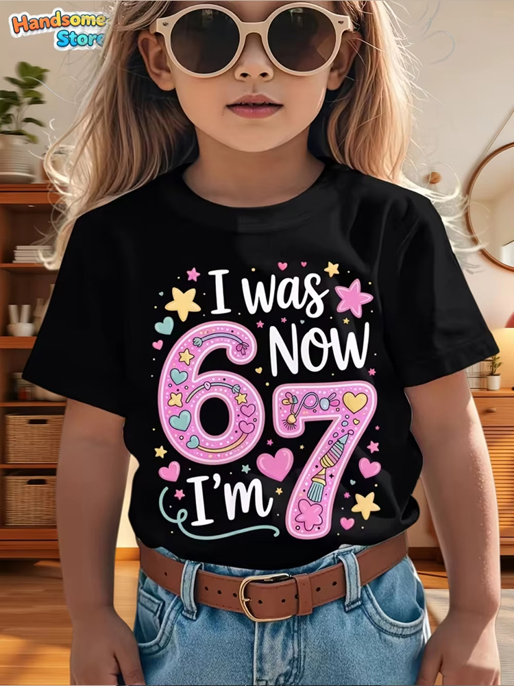 Kids Girls Rainbow Drip Number – Summer Clothing Drip Bewertung und Preis