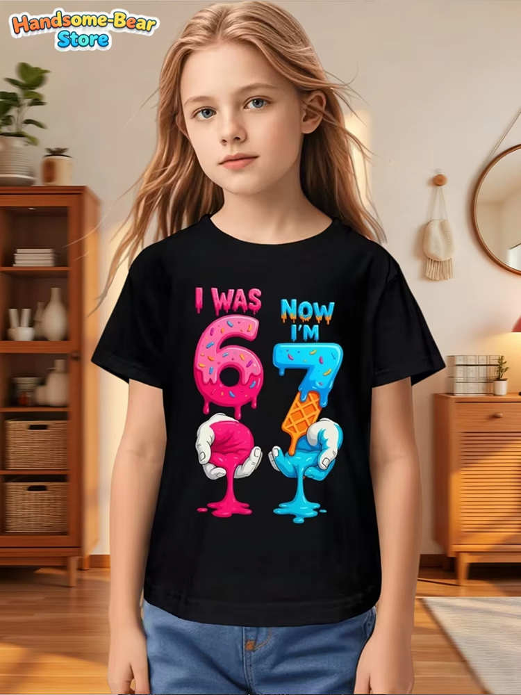 Kids Girls Rainbow Drip Number – Summer Clothing Drip Bewertung und Preis