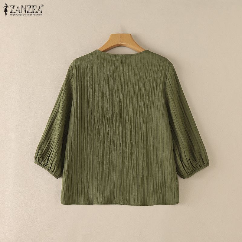 ZANZEA Woman Crinkled Texture  – Summer Clothing Wear Bewertung und Preis