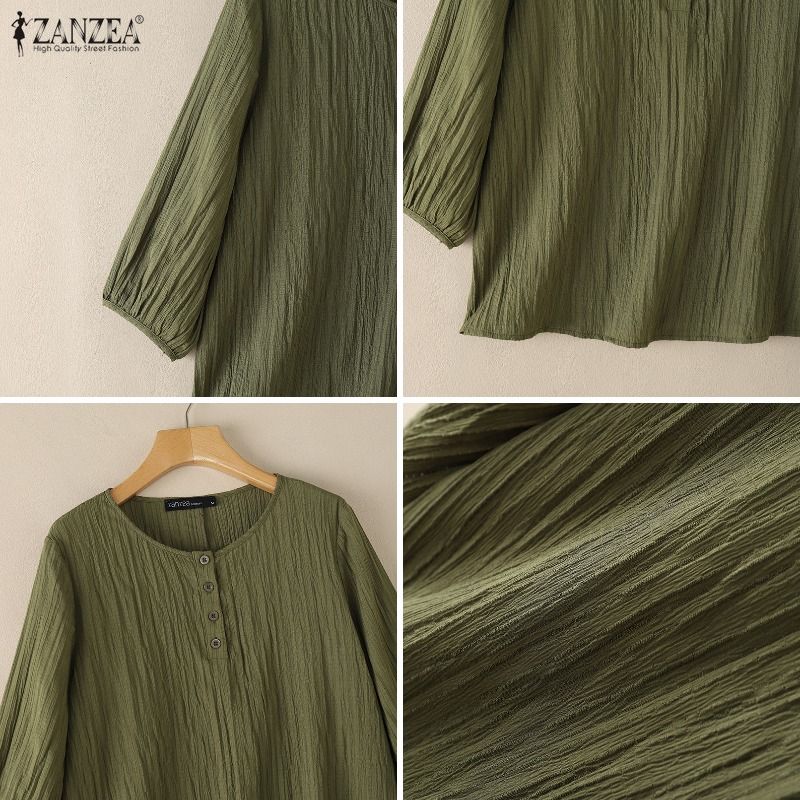 ZANZEA Woman Crinkled Texture  – Summer Clothing Wear Bewertung und Preis