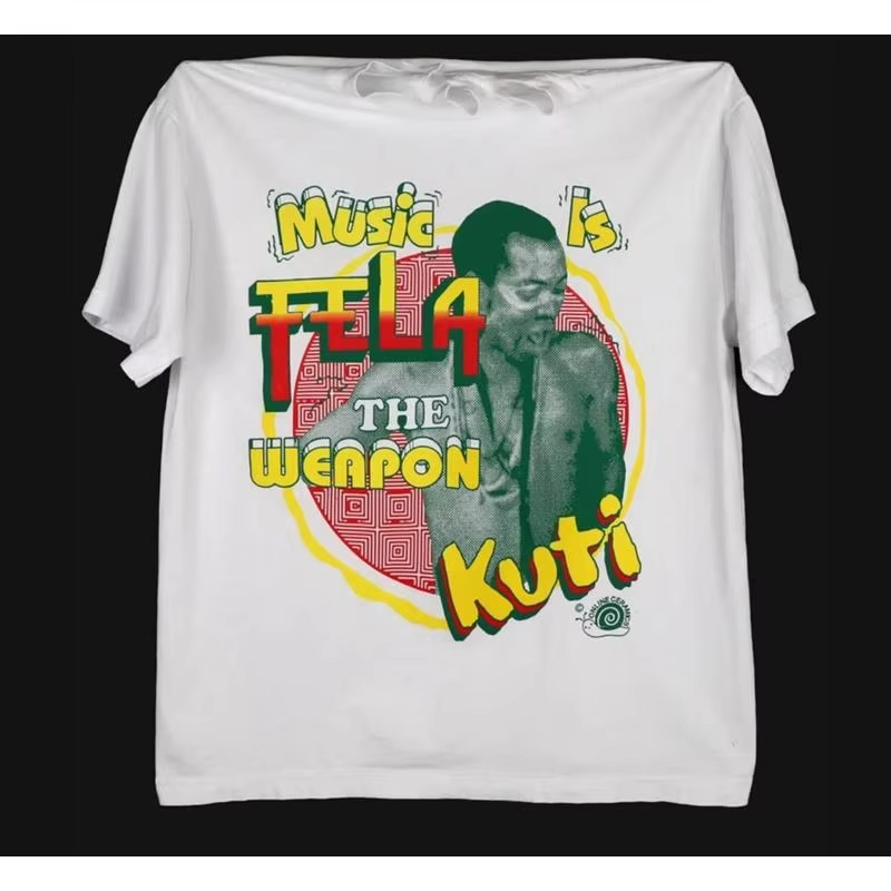 Fela Kuti WHITE T Shirt Short  – Summer Clothing Drip Bewertung und Preis