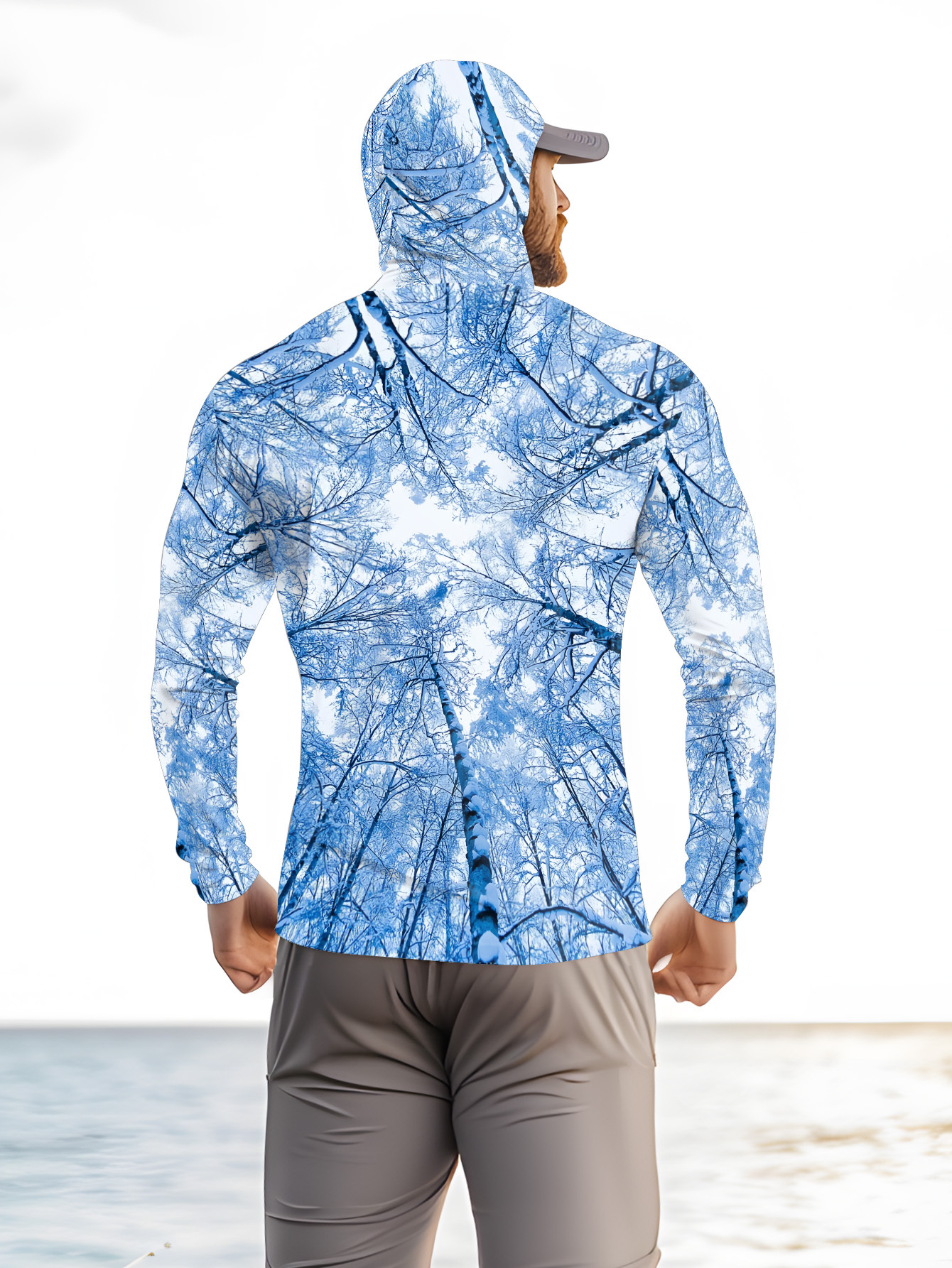 Fishing hooded sweatshirt men' – Summer Clothing Long Sleeve Bewertung und Preis