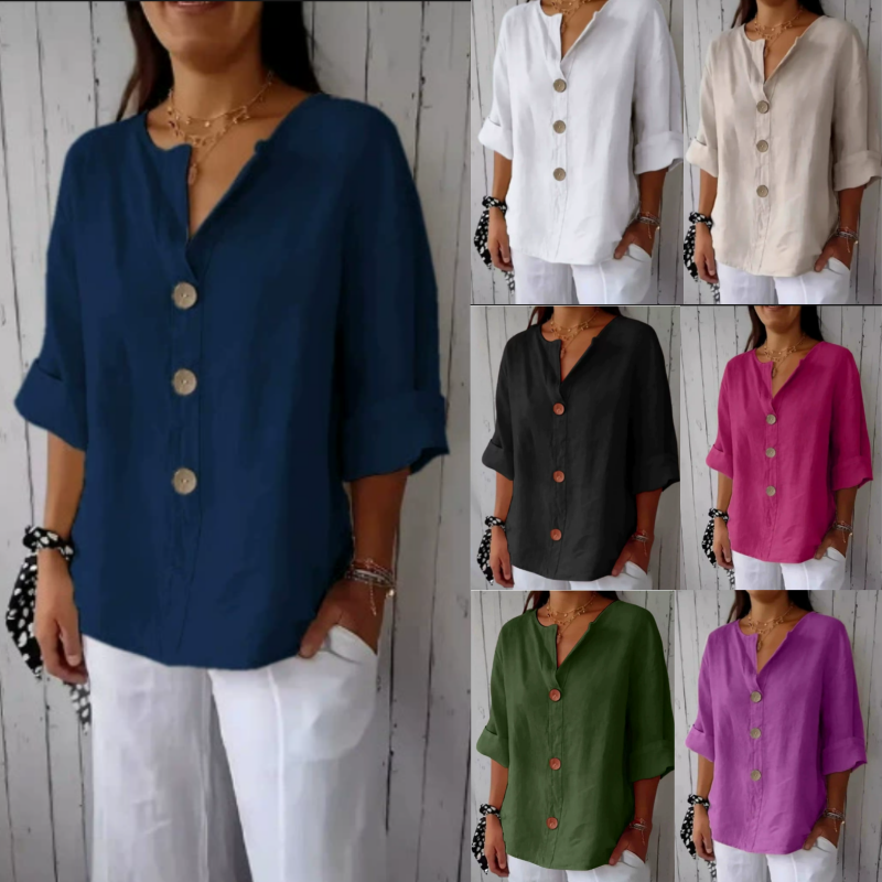 Plus Size Loose Shirt&Blouses  – Summer Clothing Linen Bewertung und Preis