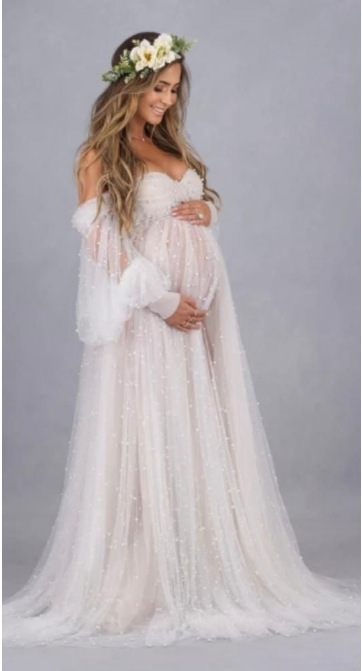 2024New Maternity Photography  – Summer Clothing Yarn Bewertung und Preis