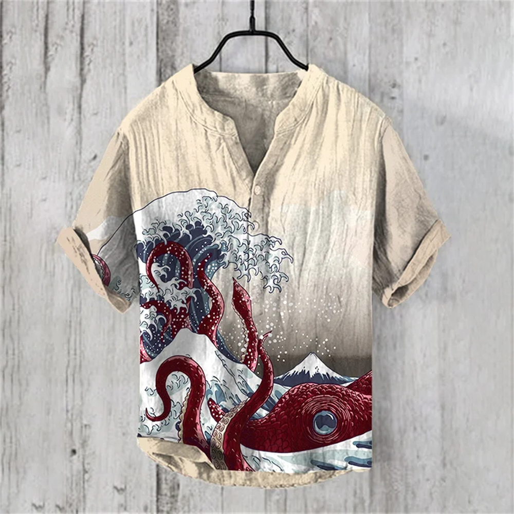 Summer Casual Men's Short Slee – Summer Clothing Men Linen Bewertung und Preis