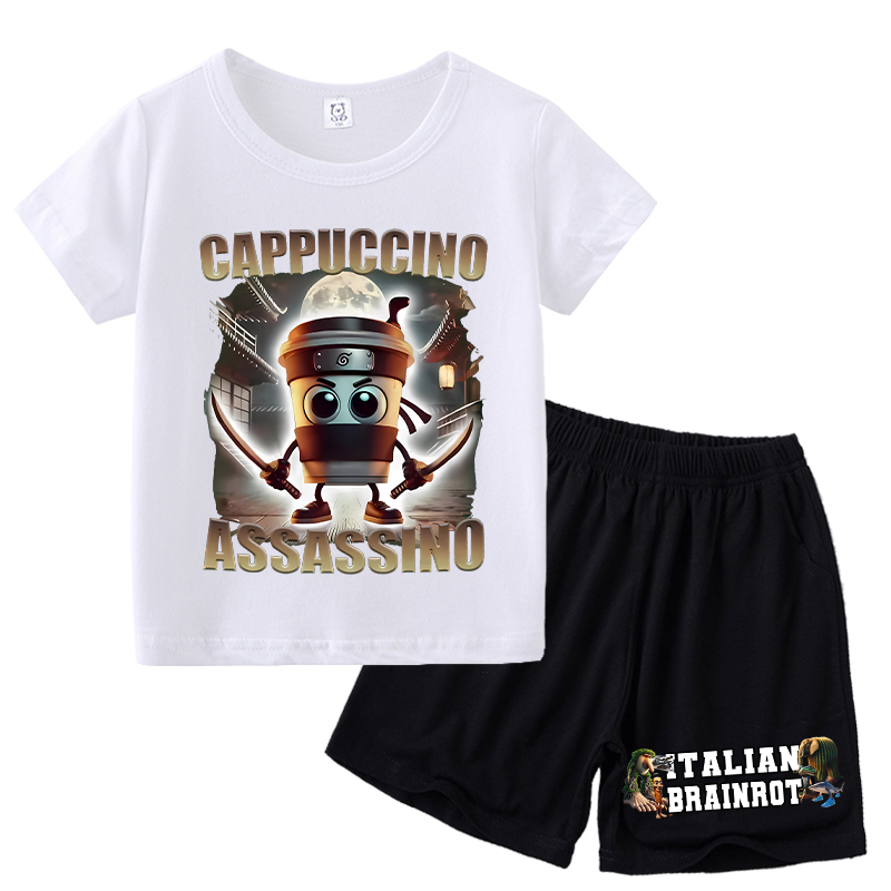 2pcs Italian Brainrot T-shirt  – Summer Clothing Gifts Bewertung und Preis
