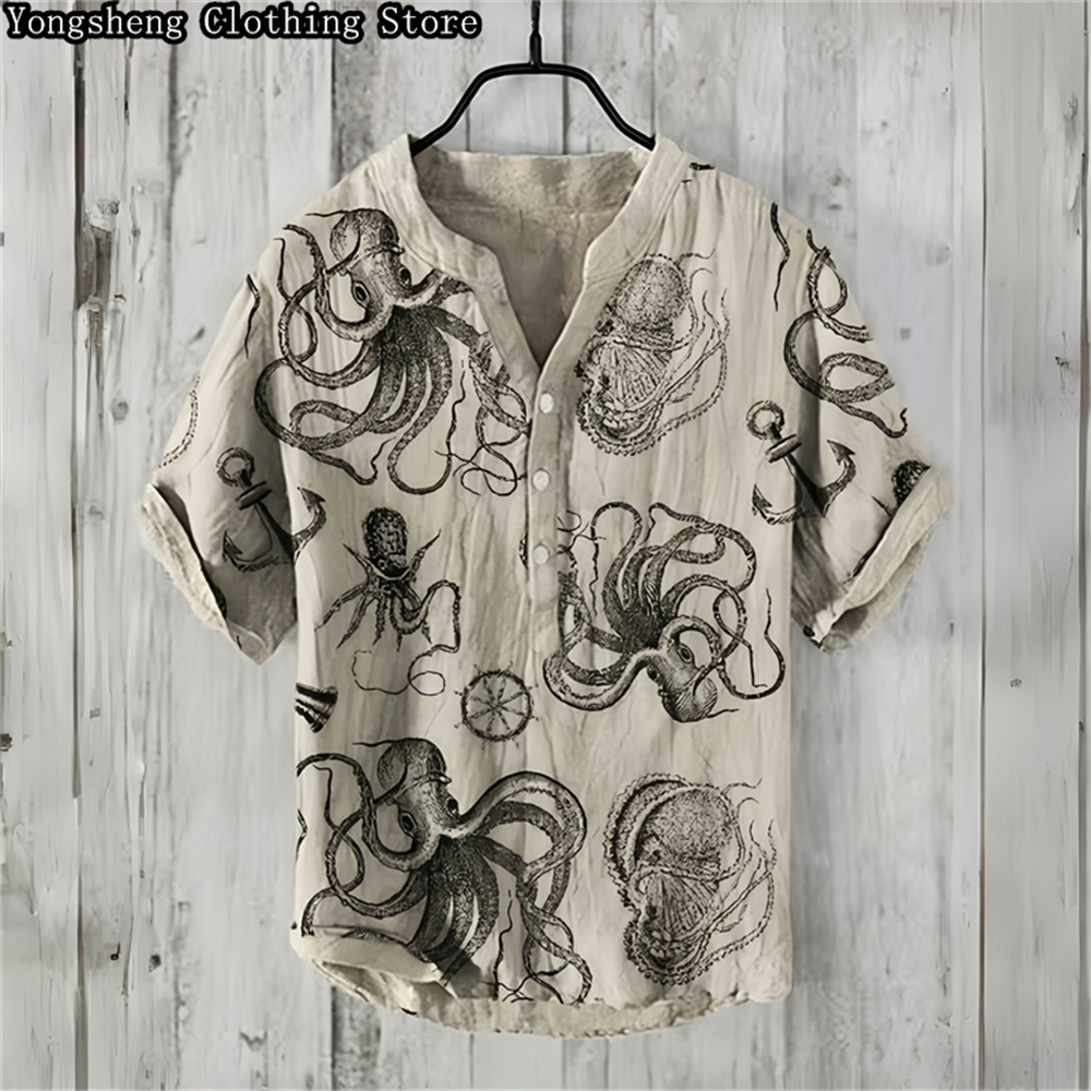 Summer men's short-sleeved POL – Summer Clothing Men Linen Bewertung und Preis