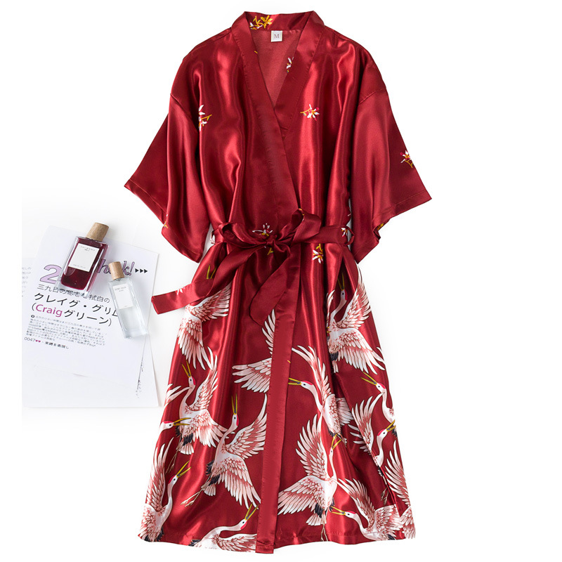 Burgundy Women 2PCS Faux Silk  – Summer House Clothing Bewertung und Preis